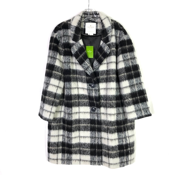 kate spade Jackets & Blazers - NWT Kate Spade Woodland Plaid Coat!